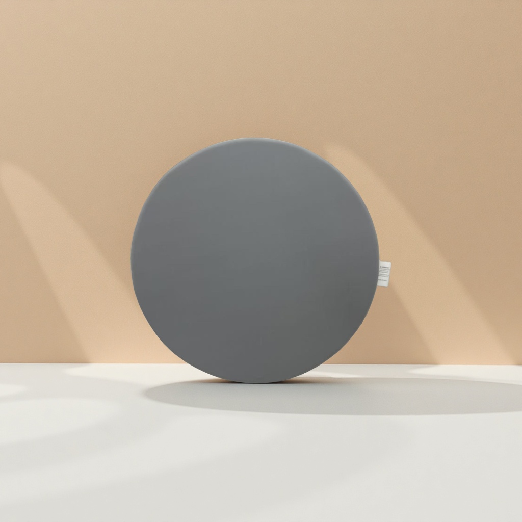 记忆棉坐垫白底实物图