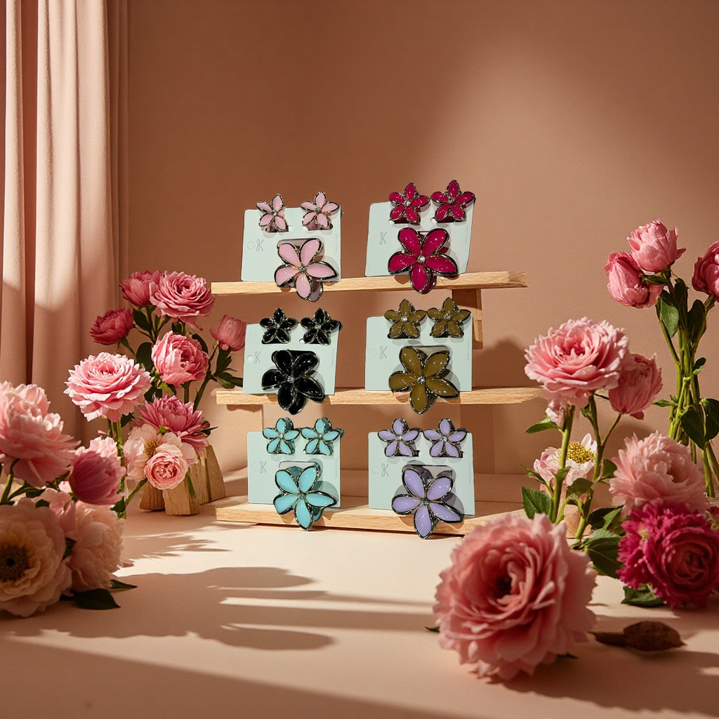 Three-piece frangipani hairpins are suitable for both men and women details Picture