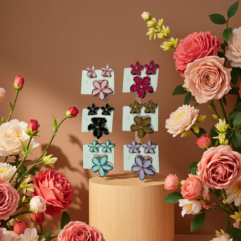 Three-piece frangipani hairpins are suitable for both men and women Specification image