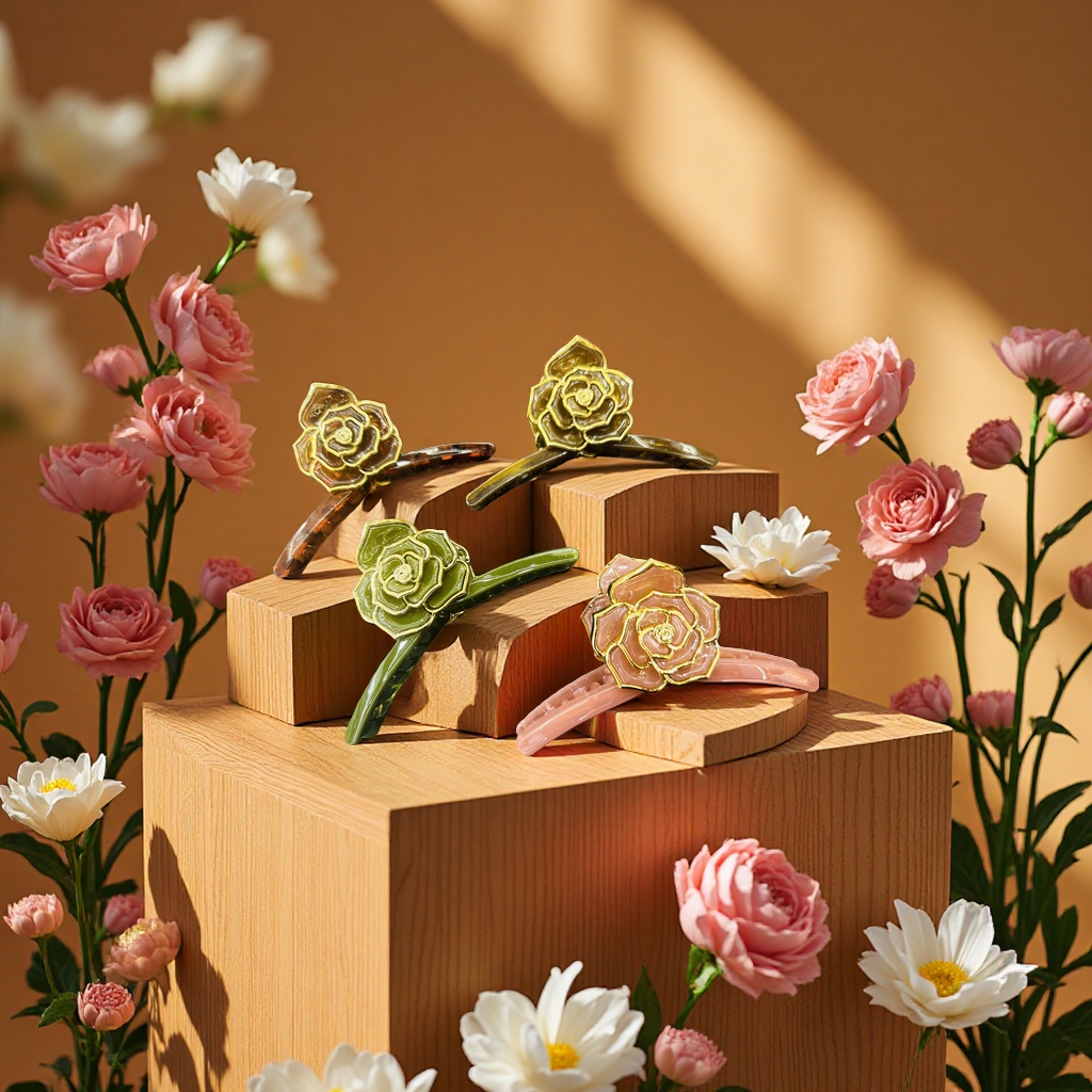 Jasmine hair clips offer a variety of fashionable styles to choose from. They are soft and won't damage your hair, making them a perfect match for exquisite manicures Application Scenario