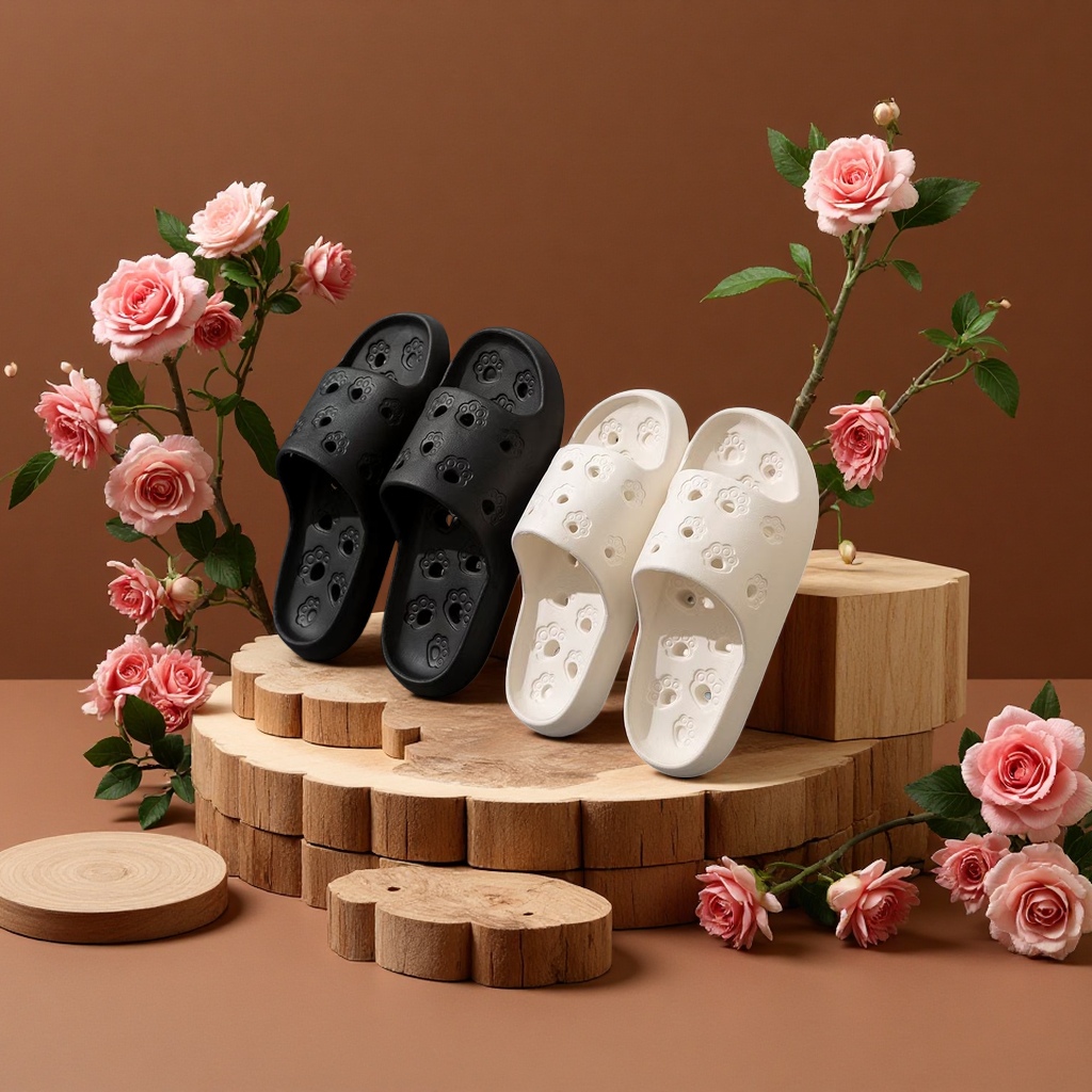 Home shoes, plastic slippers, anti-slip soft soles, comfortable indoor home slippers