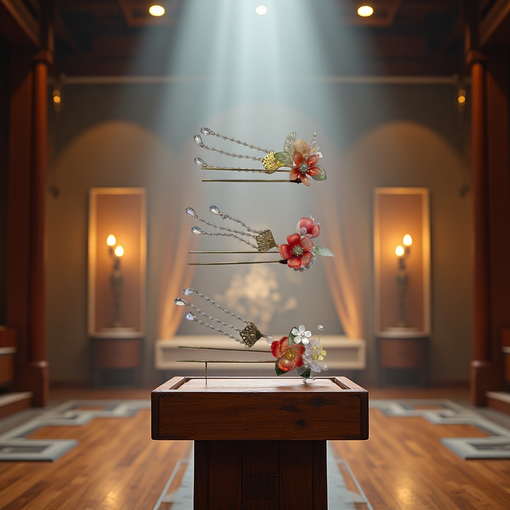 古风发簪，女神节礼物产品图