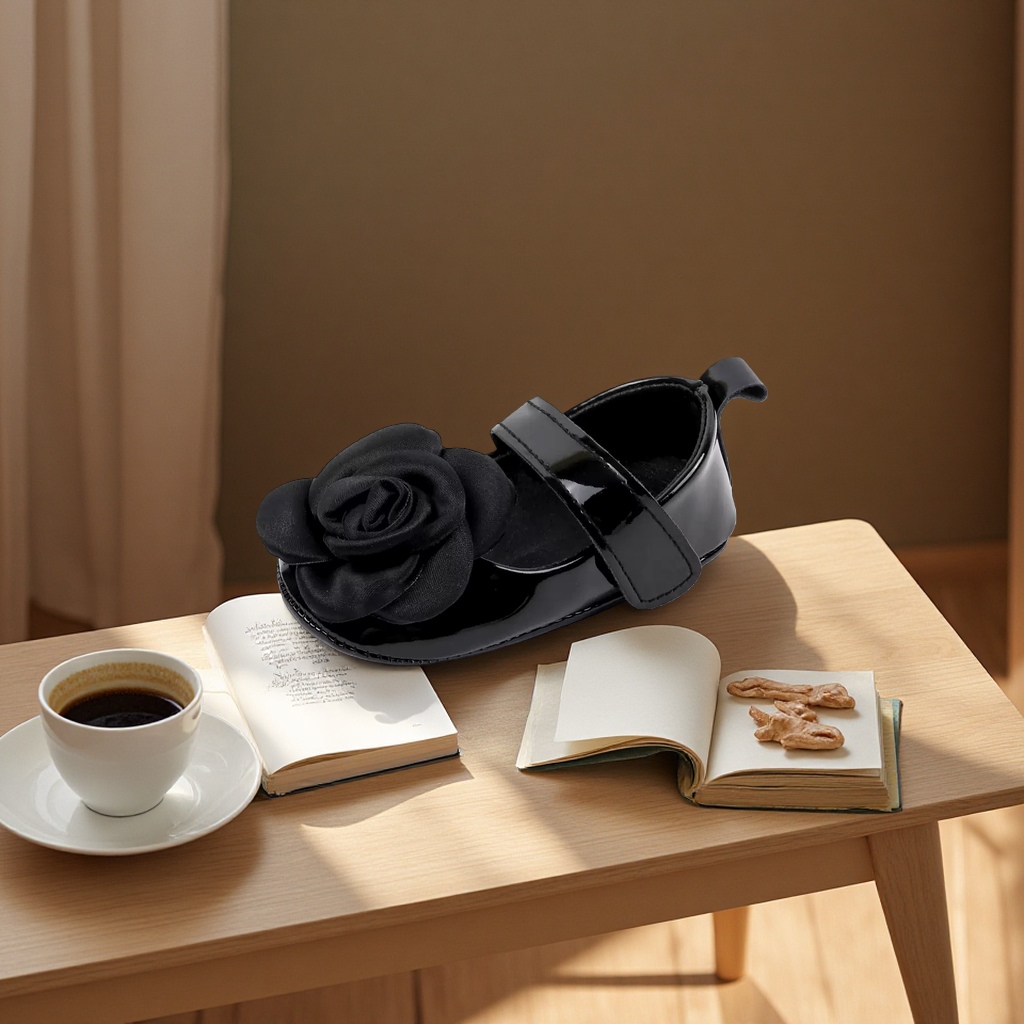 Spring and Autumn's new fashionable patent leather flower princess shoes Specification image