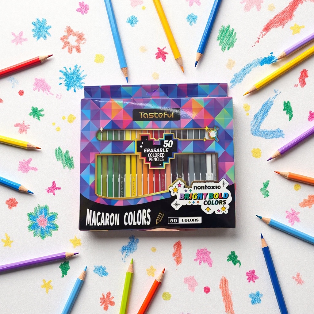 50色彩色铅笔儿童绘画彩铅套装