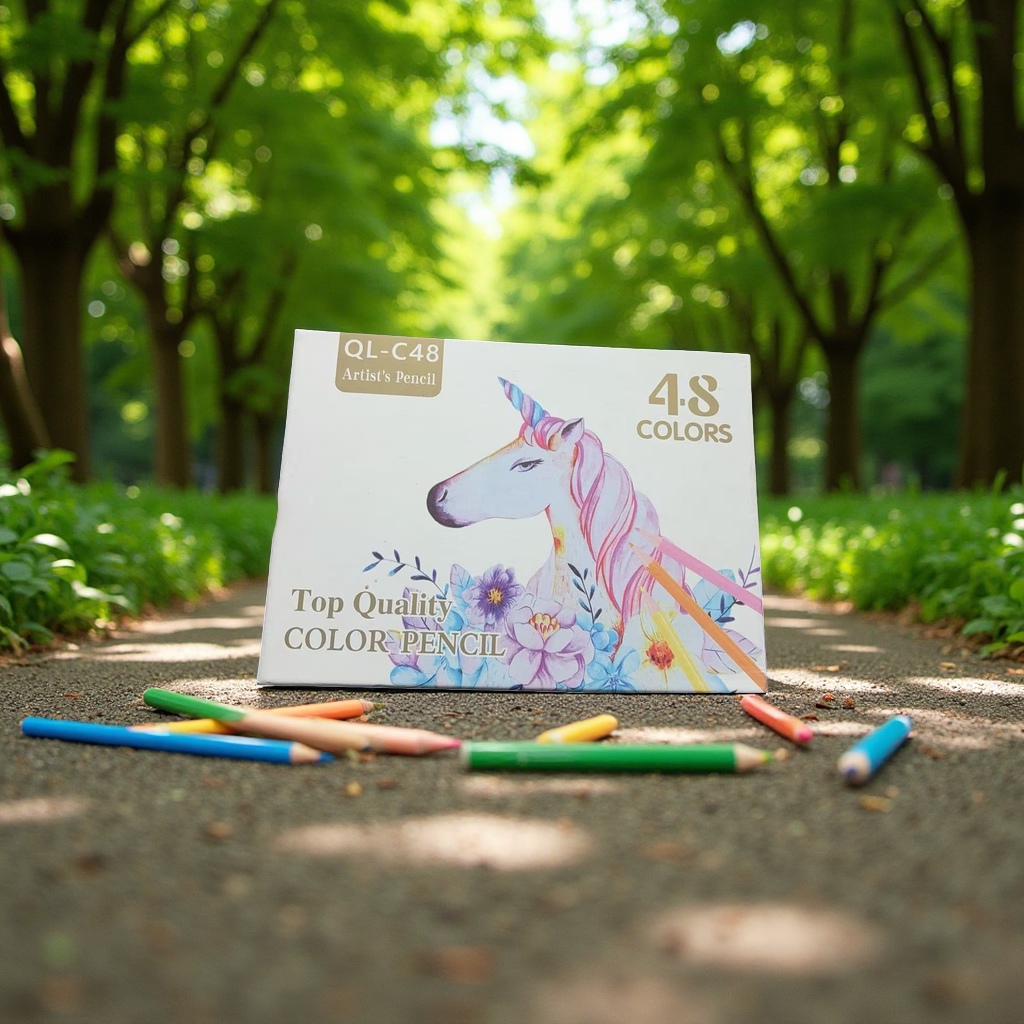 48色美术彩铅套装儿童学生绘画工具盒