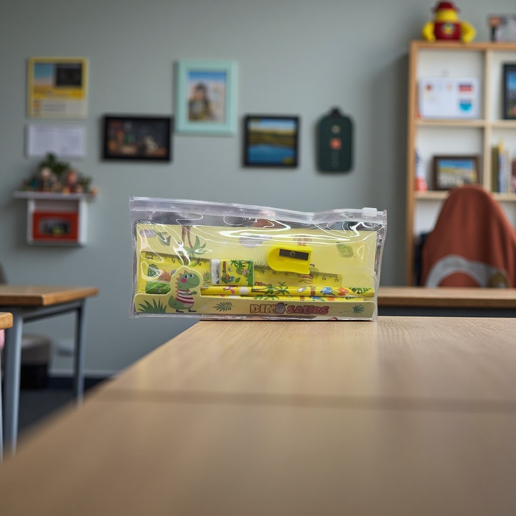 文具套装铅笔卷笔刀橡皮尺子学生用品组合装产品图