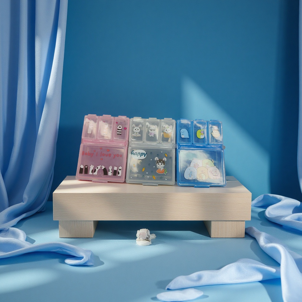 药盒收纳盒整理盒多层分隔防尘便携外贸批发出口收纳收纳盒药盒