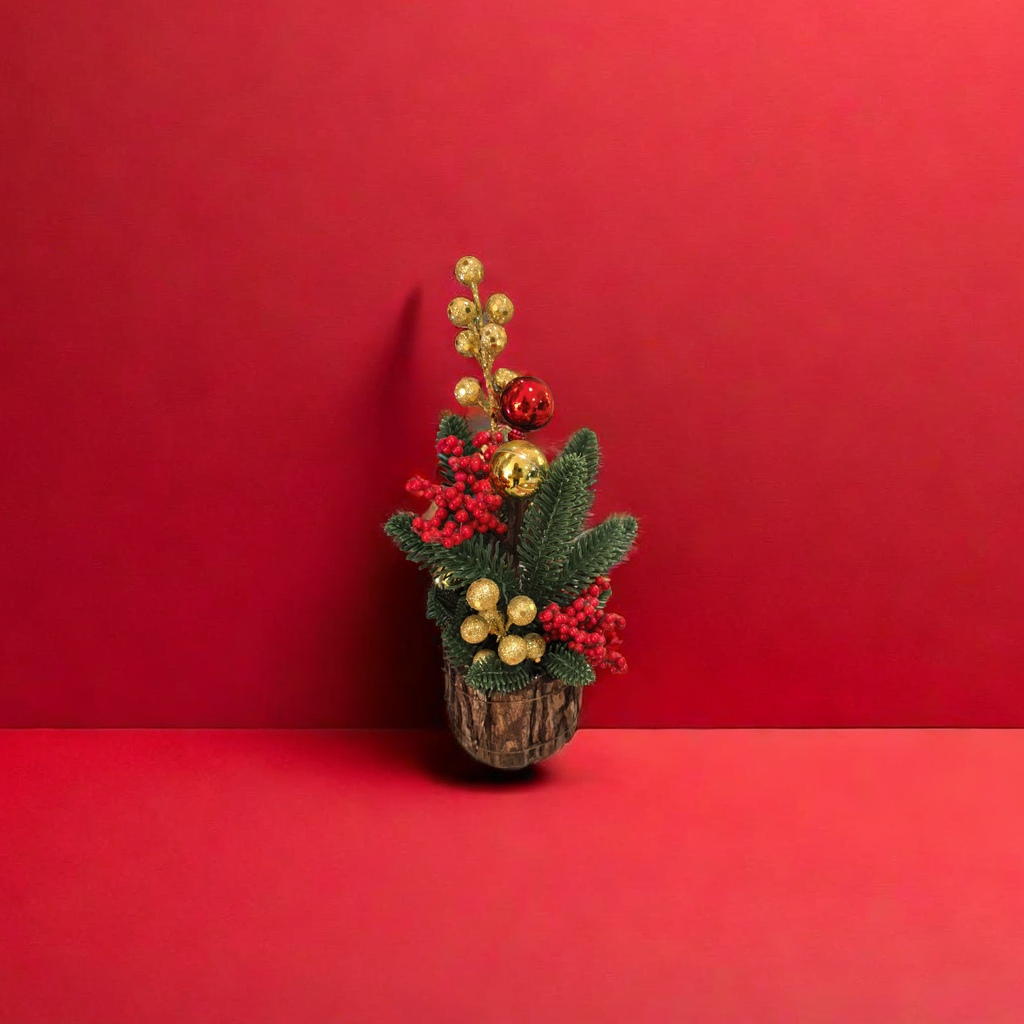 Christmas culture office supplies, Christmas tree decoration flowers, global bow, nutcracker Specification image