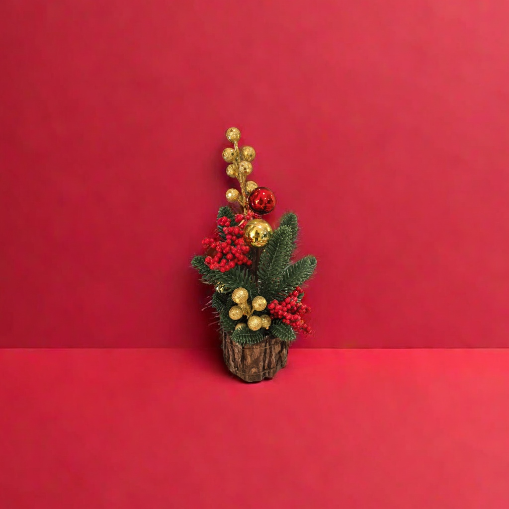 Christmas culture office supplies, Christmas tree decoration flowers, global bow, nutcracker details Picture
