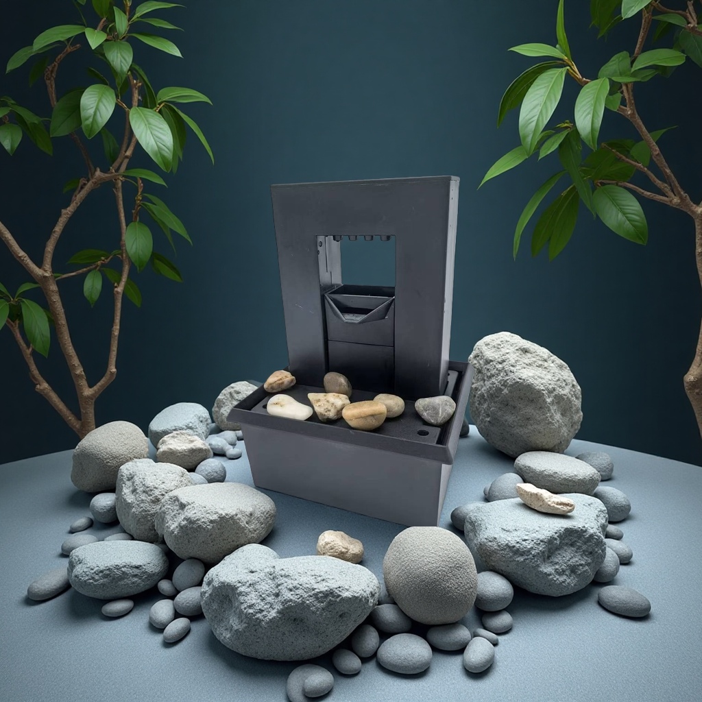 Water flow ornaments, fountain landscape project, household decorative water feature 180g Item Picture