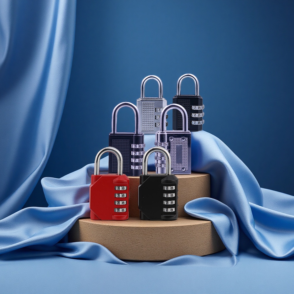 锌合金金属密码挂锁行李箱背包健身房柜子门窗防盗锁家装建材锁具