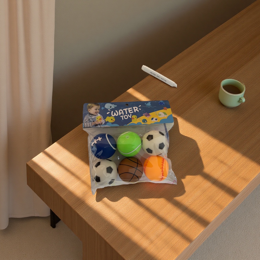 宝宝玩具球防咬耐摔软胶玩具球适合0岁婴儿学步球公园户外玩的玩具