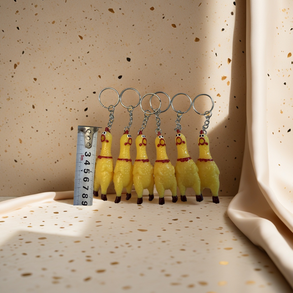 惨叫鸡7.5公分超小号惨叫鸡玩具搞笑尖叫鸡儿童益智早教搪胶小黄鸭搪胶小黄鸭