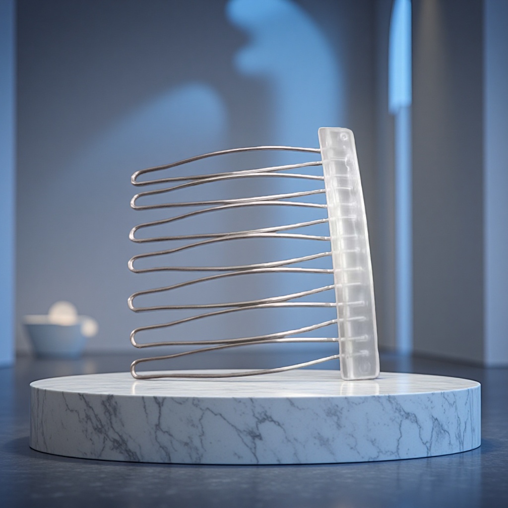 7-tooth stainless steel hair comb accessories details Picture