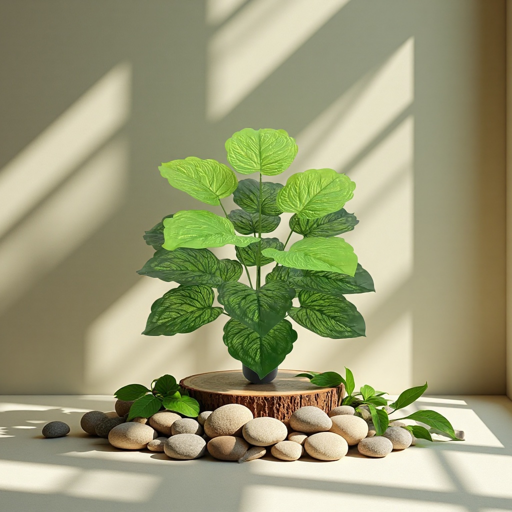 Planting potted plants, magnetic levitation ornaments, ceramic potted plants, potted flowers and green plants, planting canned potted flowers and green plants details Picture