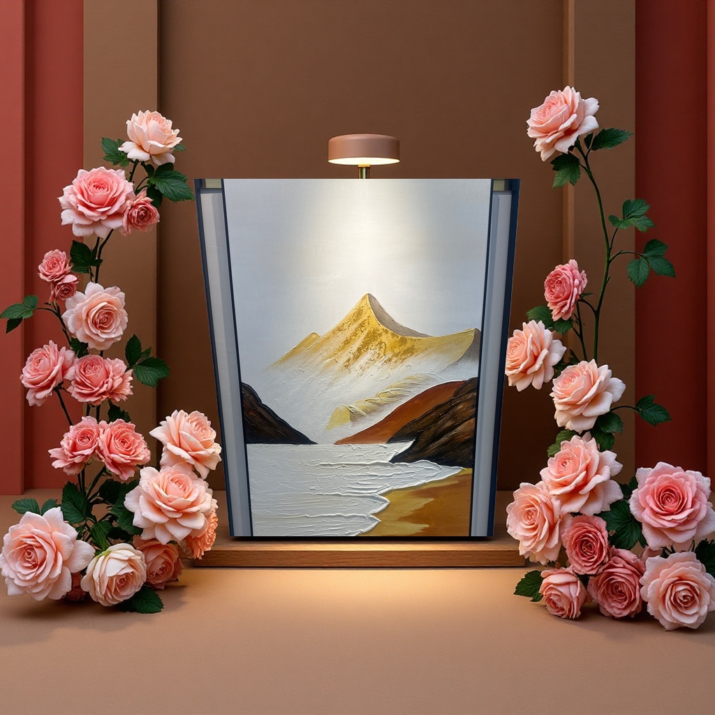 纯手工油画创作艺术画框装饰画客厅挂画