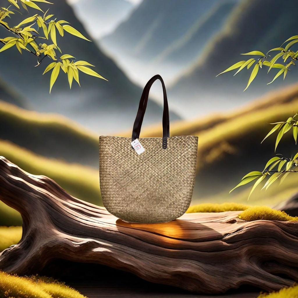 天然材料纯手工制作的漂亮包包/