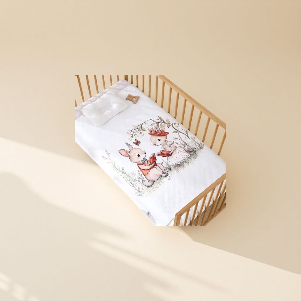 数码印花婴儿尿垫80120片装柔软透气吸水快防漏设计白底实物图