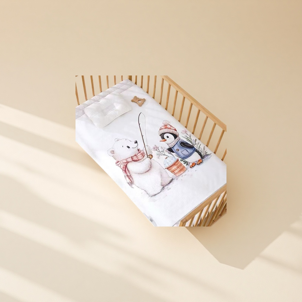 数码印花婴儿尿垫80120片装柔软透气吸水快防漏设计