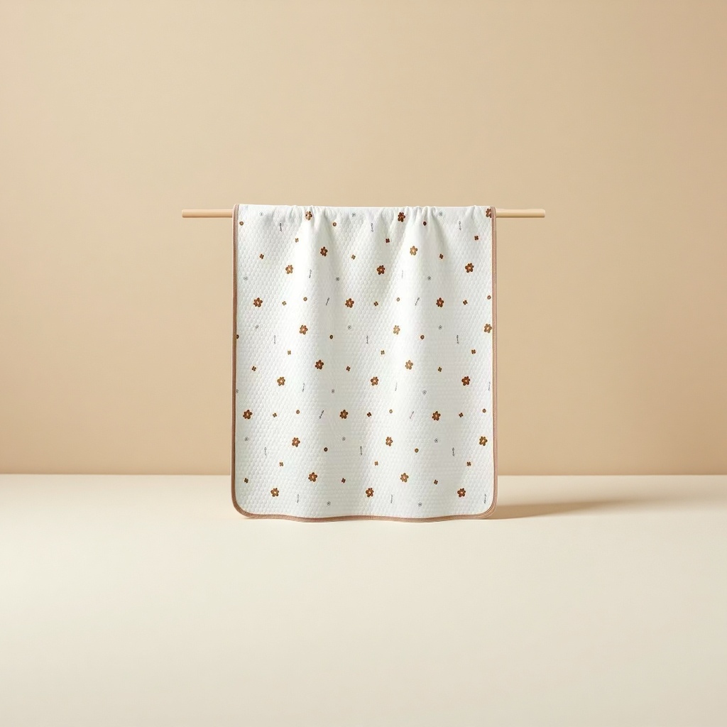 保暖棉婴儿尿垫 多尺寸 宝宝舒适干爽吸水透气柔软白底实物图