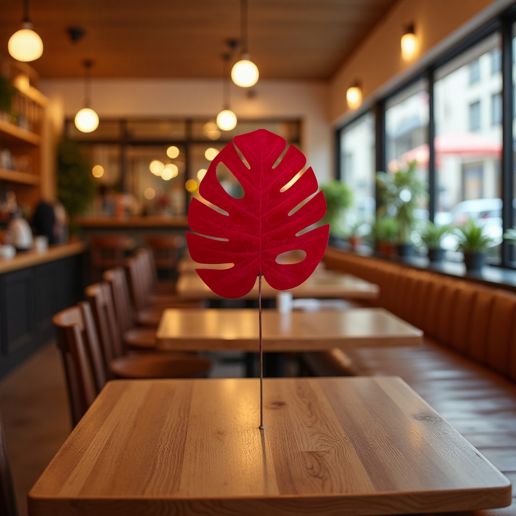 绒布龟背叶小号产品图