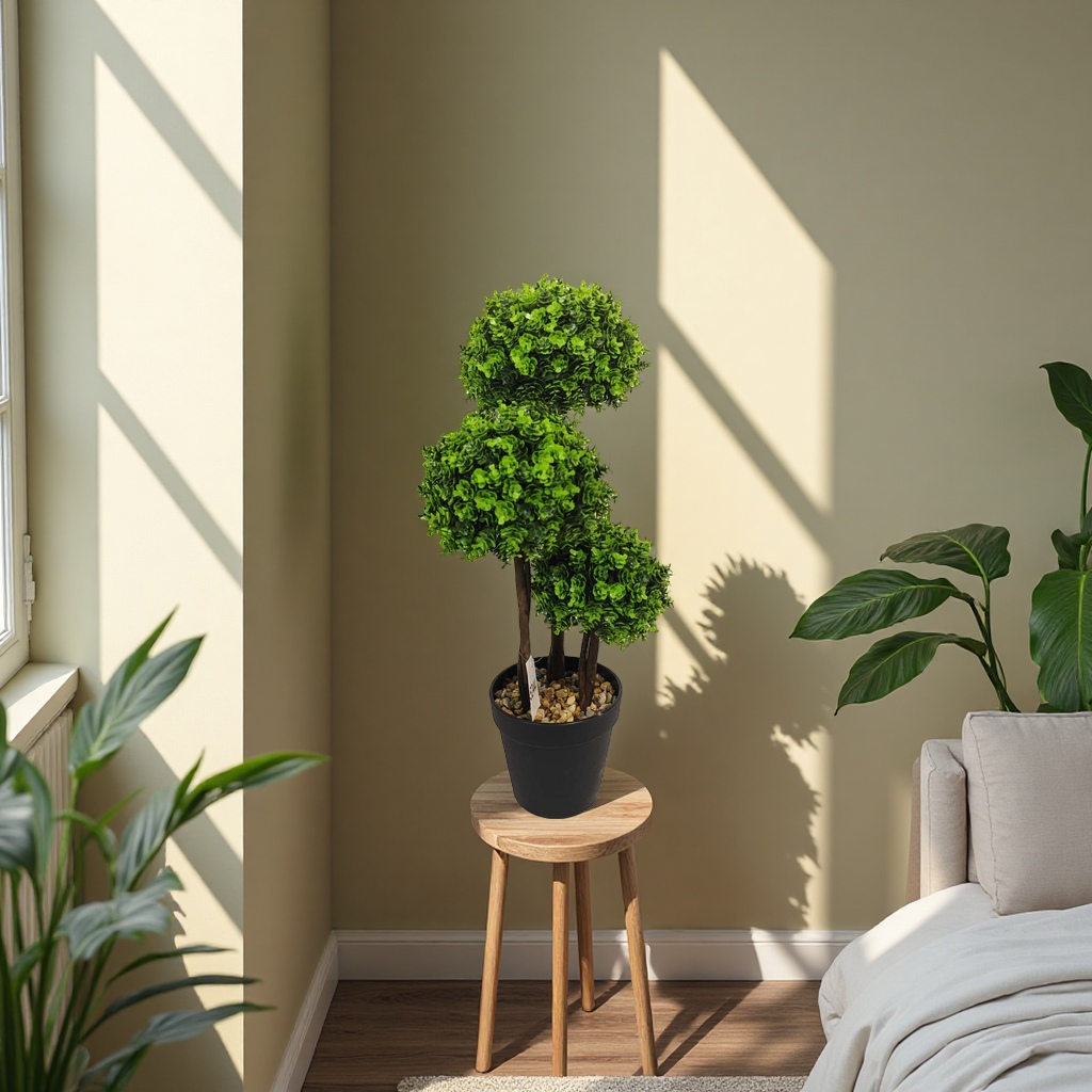 Children's potted plant magnetic levitation ornament, flower and green plant ceramic potted pot 180g details Picture