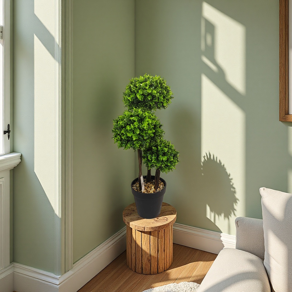 Children's potted plant magnetic levitation ornament, flower and green plant ceramic potted pot 180g