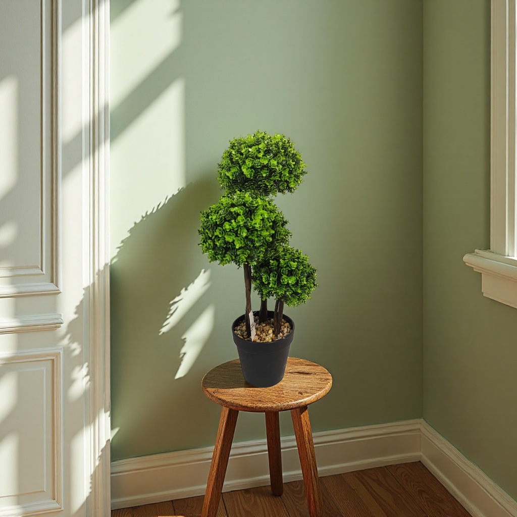 Children's potted plant magnetic levitation ornament, flower and green plant ceramic potted pot 180g Specification image