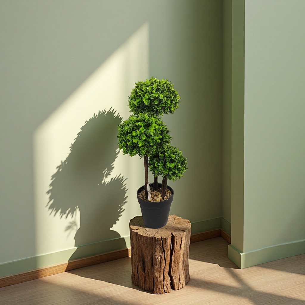 Children's potted plant magnetic levitation ornament, flower and green plant ceramic potted pot 180g Application Scenario