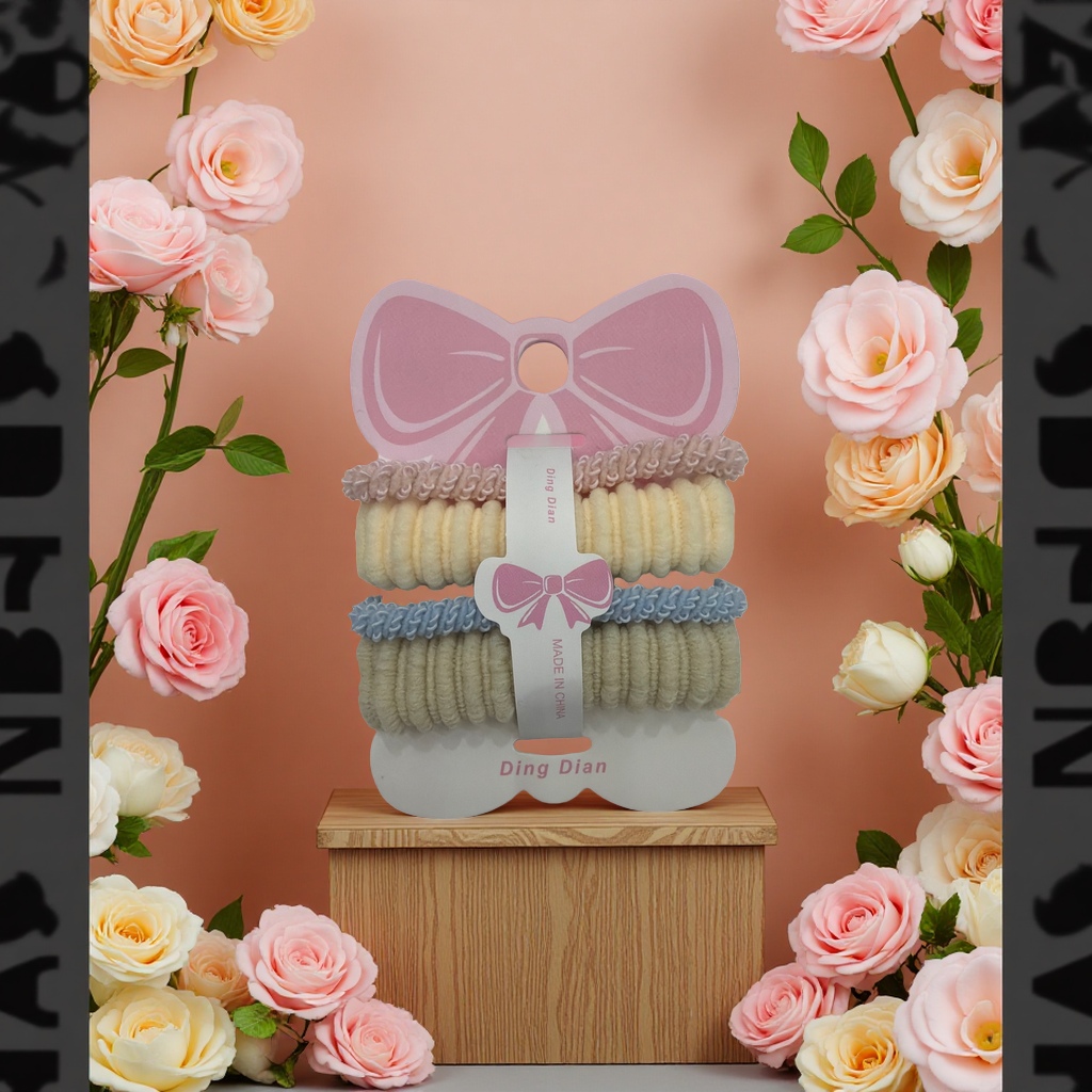 Hair bands, elastic hair clips, women's fashionable headwear, hair ties, and hair binding tools details Picture