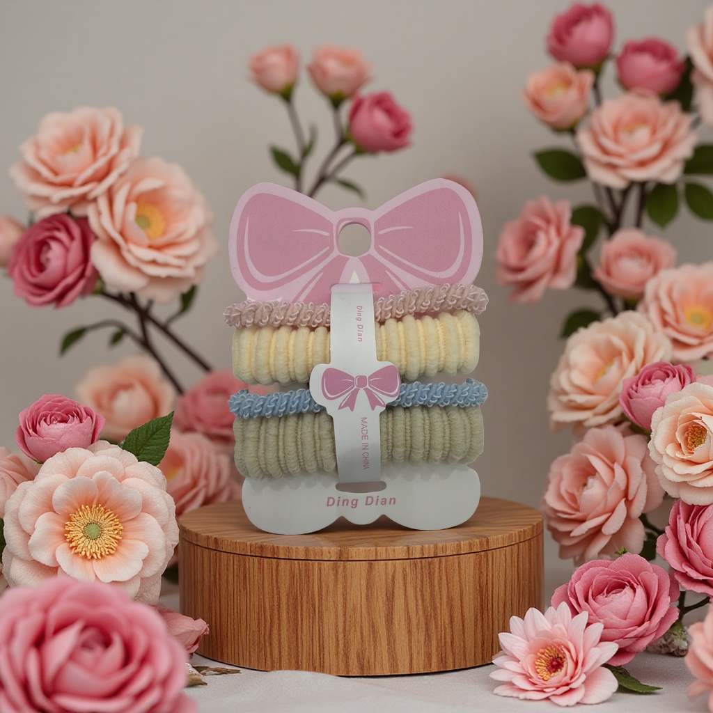 Hair bands, elastic hair clips, women's fashionable headwear, hair ties, and hair binding tools Specification image