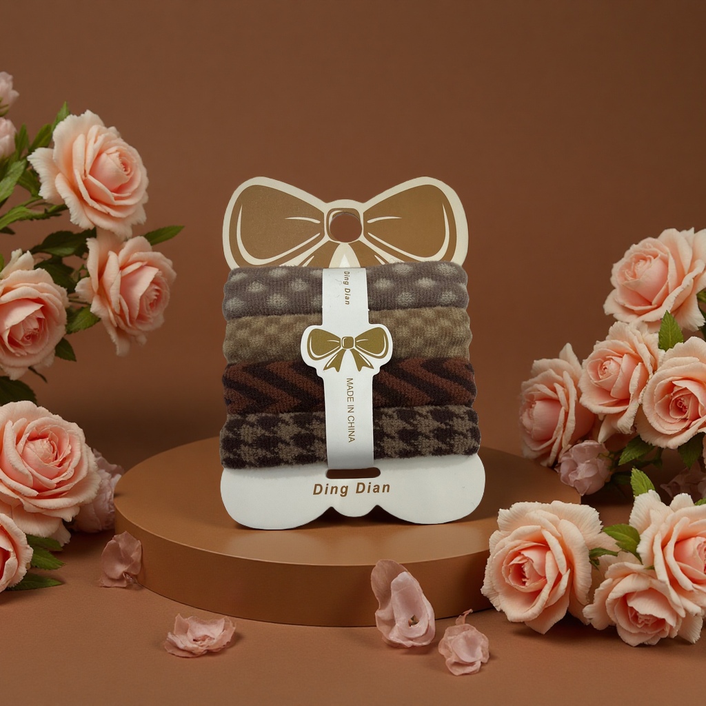 Elastic hair band, women's fashionable headwear, cute hair band, large hair band packaging Application Scenario