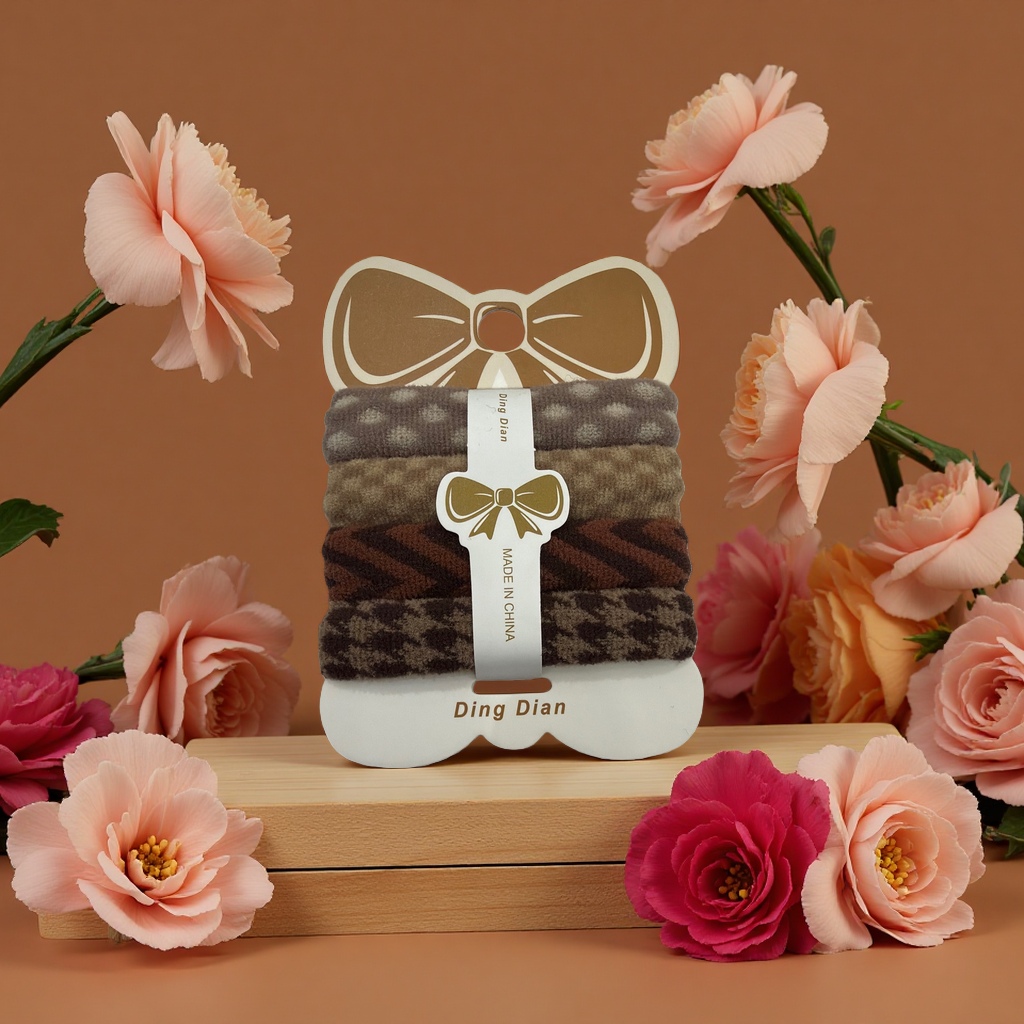 Elastic hair band, women's fashionable headwear, cute hair band, large hair band packaging details Picture