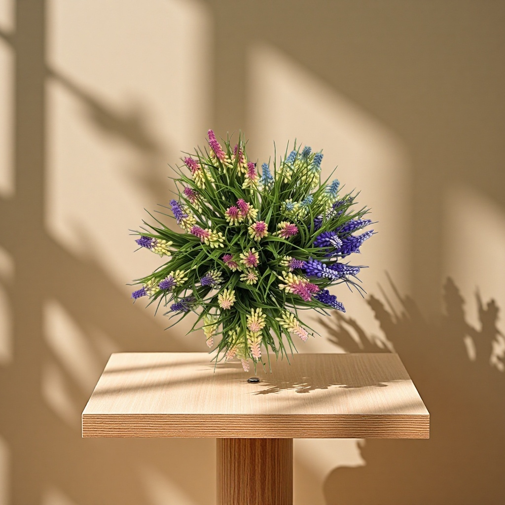 Simulated flower ornaments, living room decoration floral art, green plants, simulated vases, flower bouquet combination sets Specification image