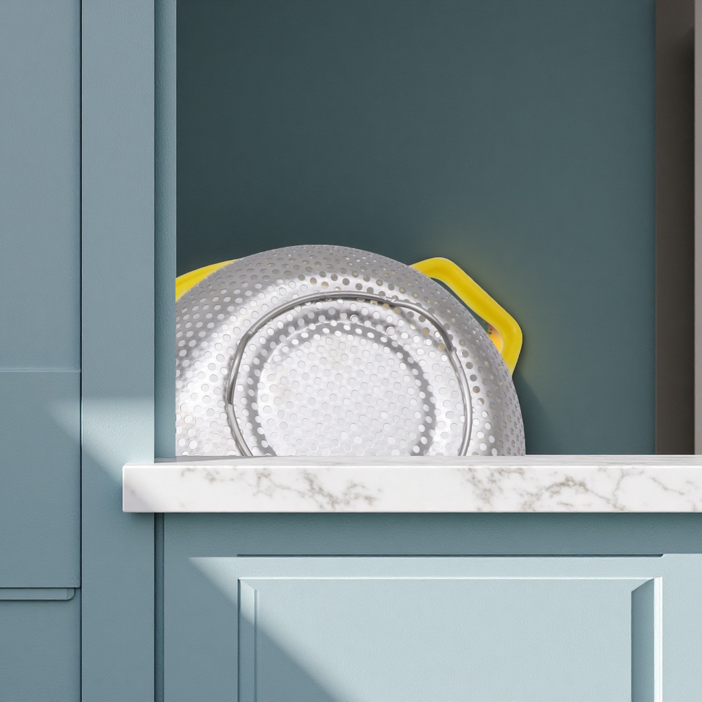 不锈钢密孔淘米篮洗米筛子沥水篮家用果盘洗菜篮子厨房整理漏盆详情图2