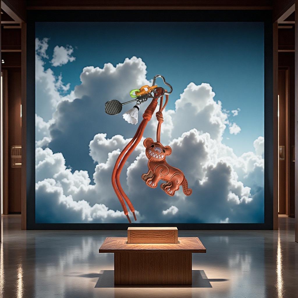 哭哭马露营毛绒挂件粉袋香囊包包挂饰可爱装饰品013712782