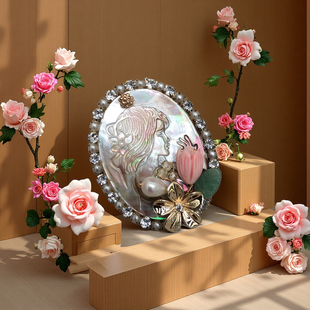 胸针吊坠两用款时尚简约金属饰品女通用款