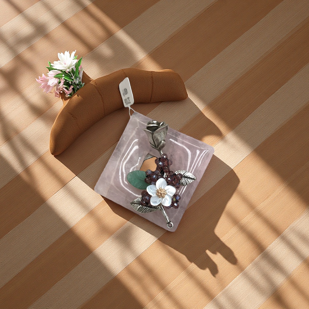 胸针搭配项链吊坠套装女精致饰品礼物送女友