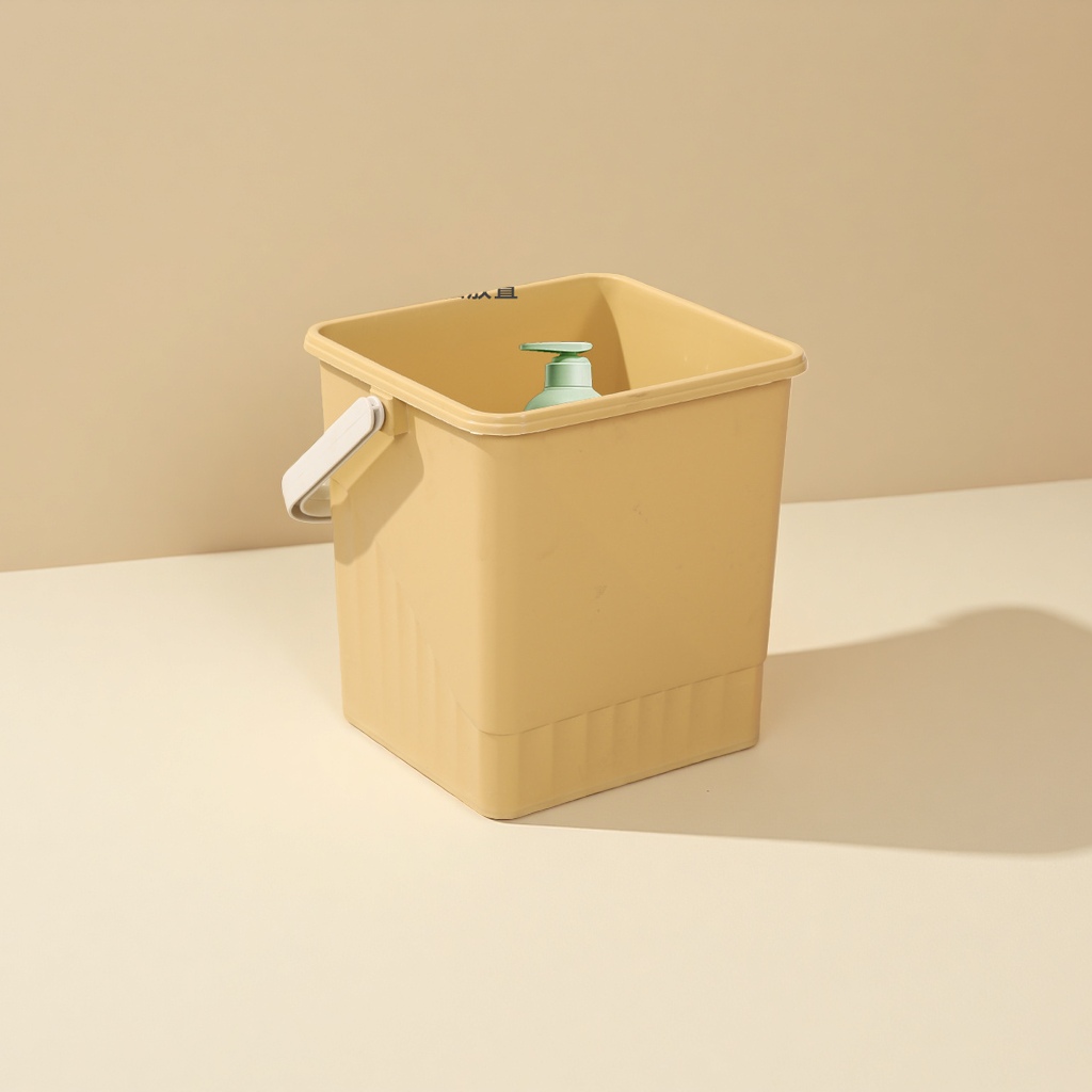 加厚方形桶塑料桶玩具收纳桶水桶凳可坐洗浴篮手提洗澡储物桶带盖 产品图