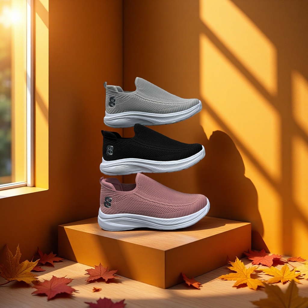 Retro classic sports shoes for women, casual sports outdoor shoes, made of ultra-light materials detail image 2