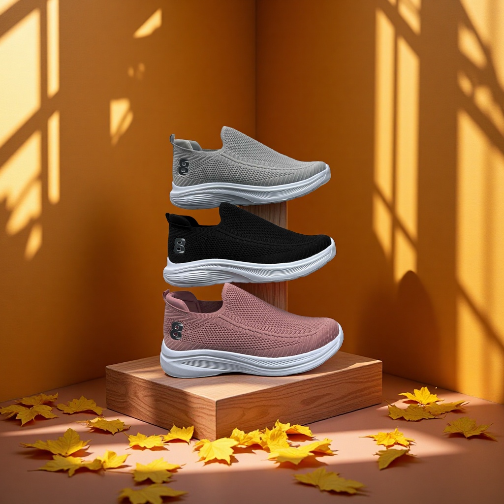 Retro classic sports shoes for women, casual sports outdoor shoes, made of ultra-light materials detail image 3