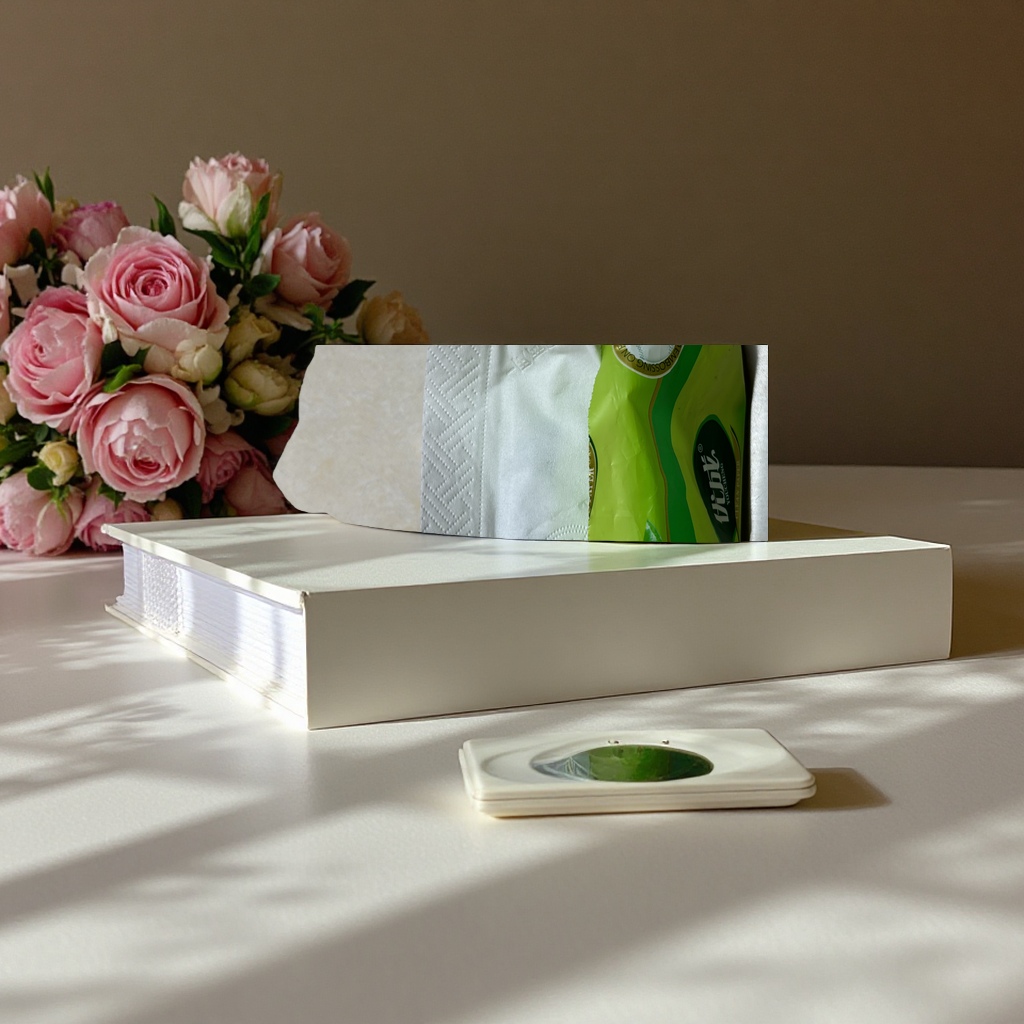 The tissue paper is flexible and thickened. 100-strip tissue paper is soft and does not shed fibers. It is a household toilet paper tissue details Picture