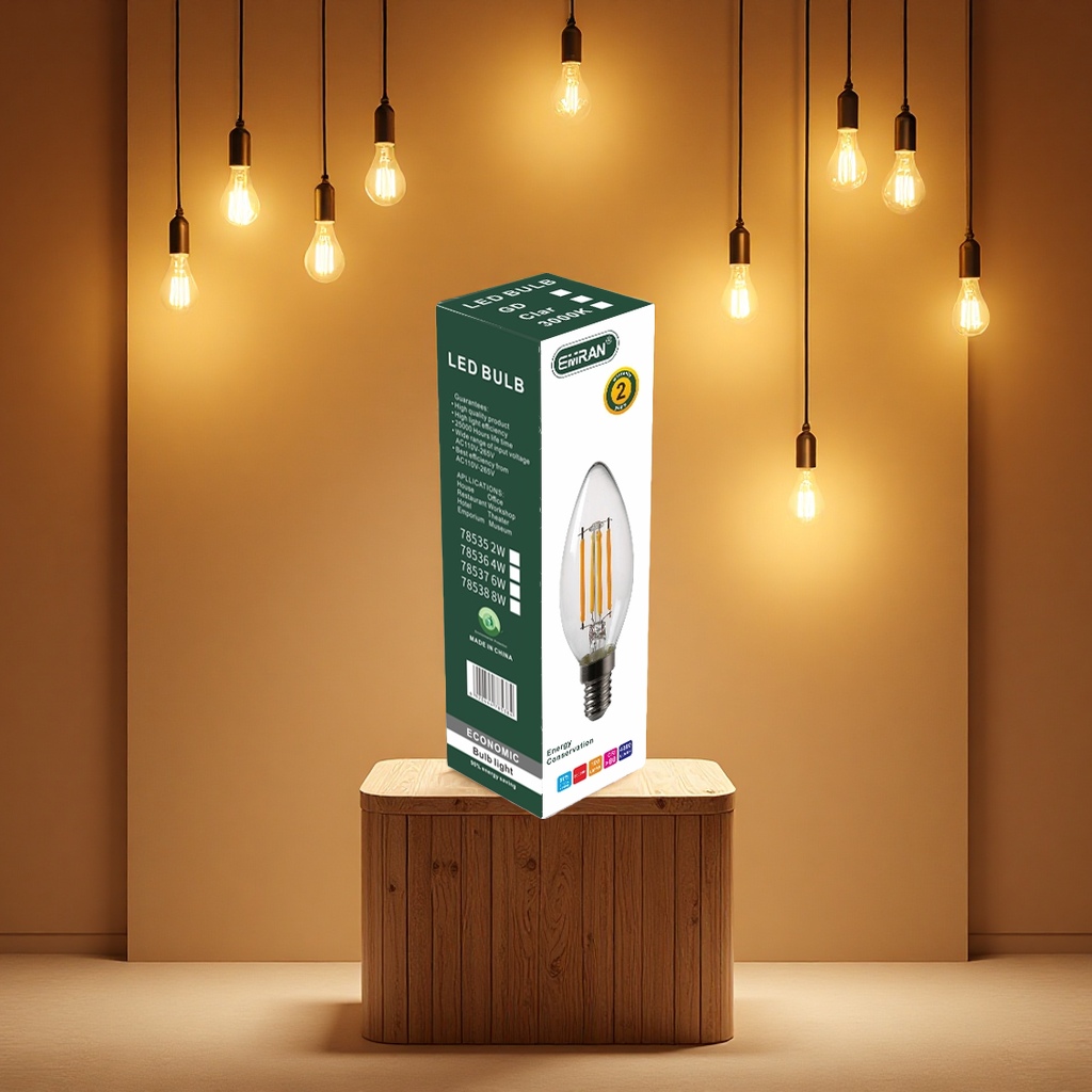 Filament bulb, retro tungsten filament bulb, 15-watt energy-saving lighting bulb for household and industrial use