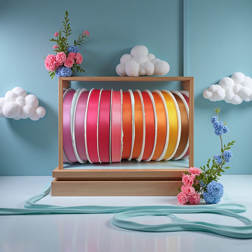 Gift packaging ribbons, book edge ribbons, webbing, clothing webbing accessories: 180cm wide, customizable Application Scenario