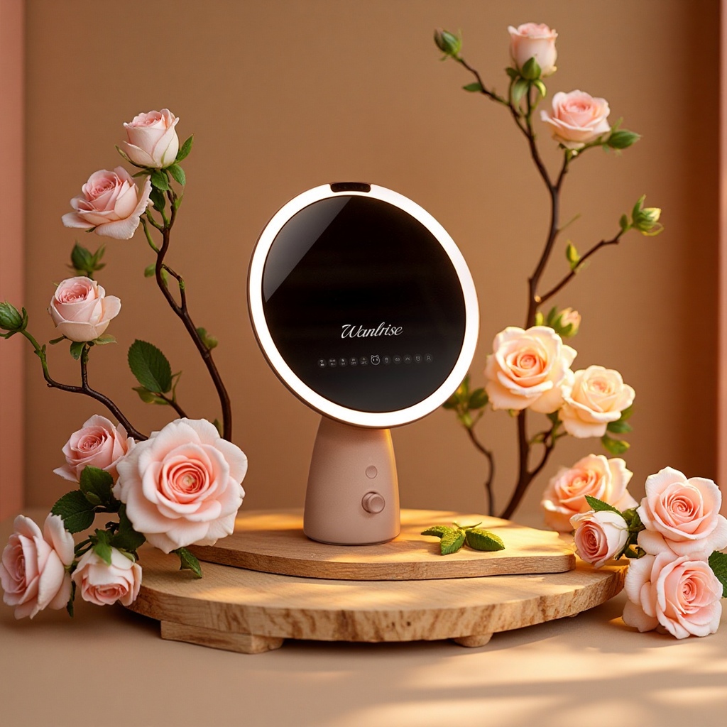 AI beauty mirror, makeup mirror, AI voice large model, 8 dimming modes, intelligent beauty mirror details Picture