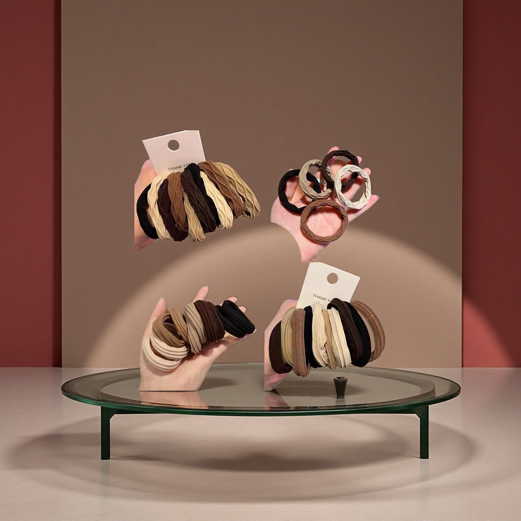 A popular high-elasticity seamless hair band for women, thickened and durable leather band hair tie for women