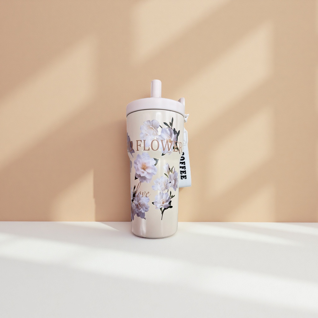 咖啡保温杯316不锈钢材质大容量防漏杯盖咖啡杯多巴胺咖啡杯