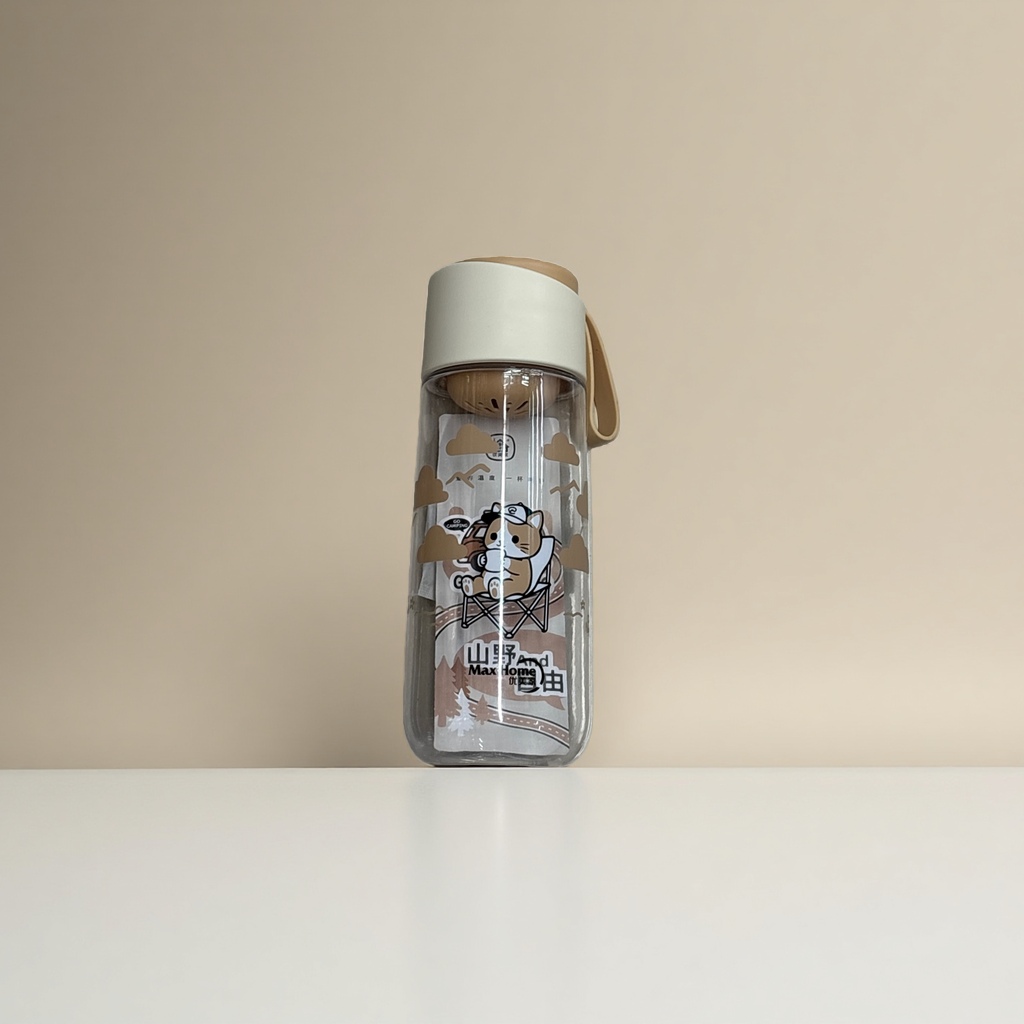 Plastic cup, large-capacity, high-temperature resistant household cup, transparent, durable, anti-drop cup, 550ML, HC-5763-1003L details Picture