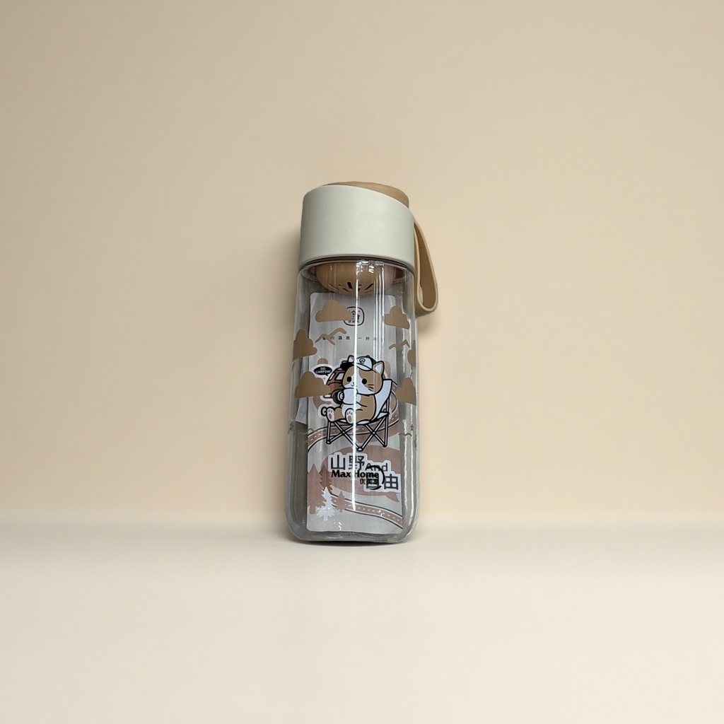 Plastic cup, large-capacity, high-temperature resistant household cup, transparent, durable, anti-drop cup, 550ML, HC-5763-1003L full figure