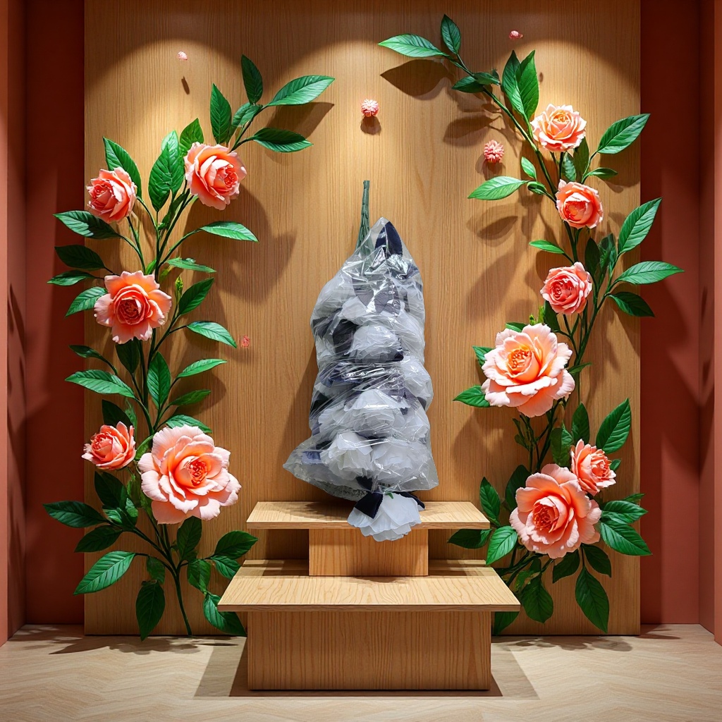 仿真花钩织祀祭用品清明节香囊花